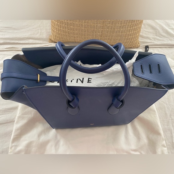 Celine Calfskin Large Tie Knot Tote-Cobalt Blue - Picture 5 of 7